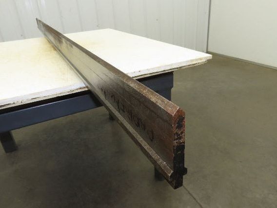 Press Brake Punch Die 95-1/2" Long 90° V 1/2" Tang 19/32" W 3-5/8" H
