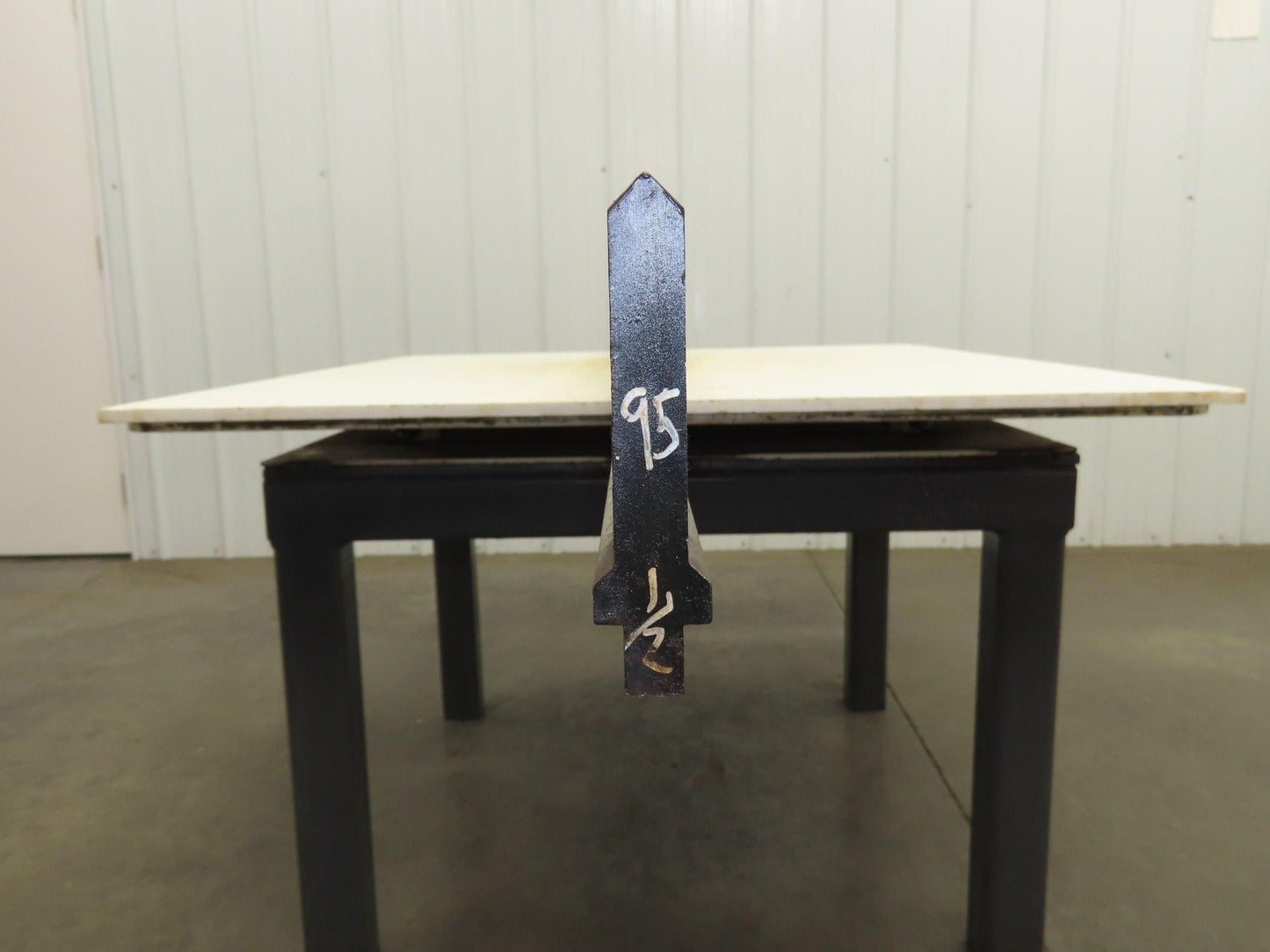 Press Brake Punch Die 95-1/2" Long 90° V 1/2" Tang 19/32" W 3-5/8" H
