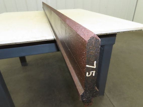 Press Brake Punch Die 75" Long 90° V 5/8" W 3-3/4" H 1/2" Tang