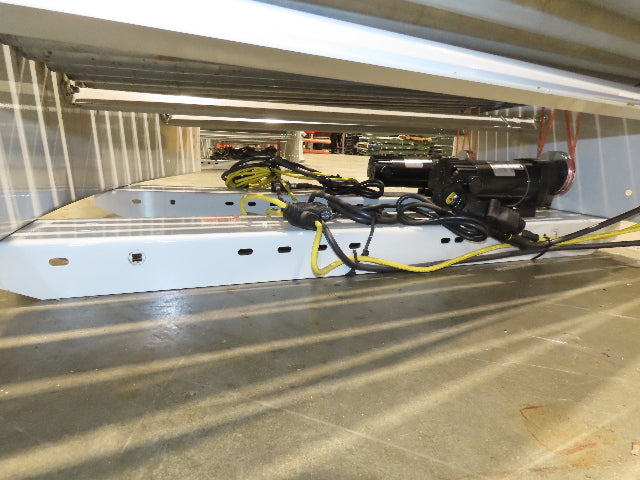 Roach 36"BF x 45° Curve Powered Roller Conveyor 130VDC O-Ring Belt Drive