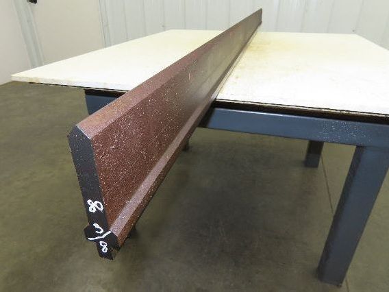 Press Brake Punch Die 80-3/8" Long 90° V 5/8" W 3-3/4" H 1/2" Tang