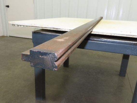 Press Brake Die 88-9/16" Long 90° V 5/16" W 3/16" Deep 1-3/4" H 1/2" Tang