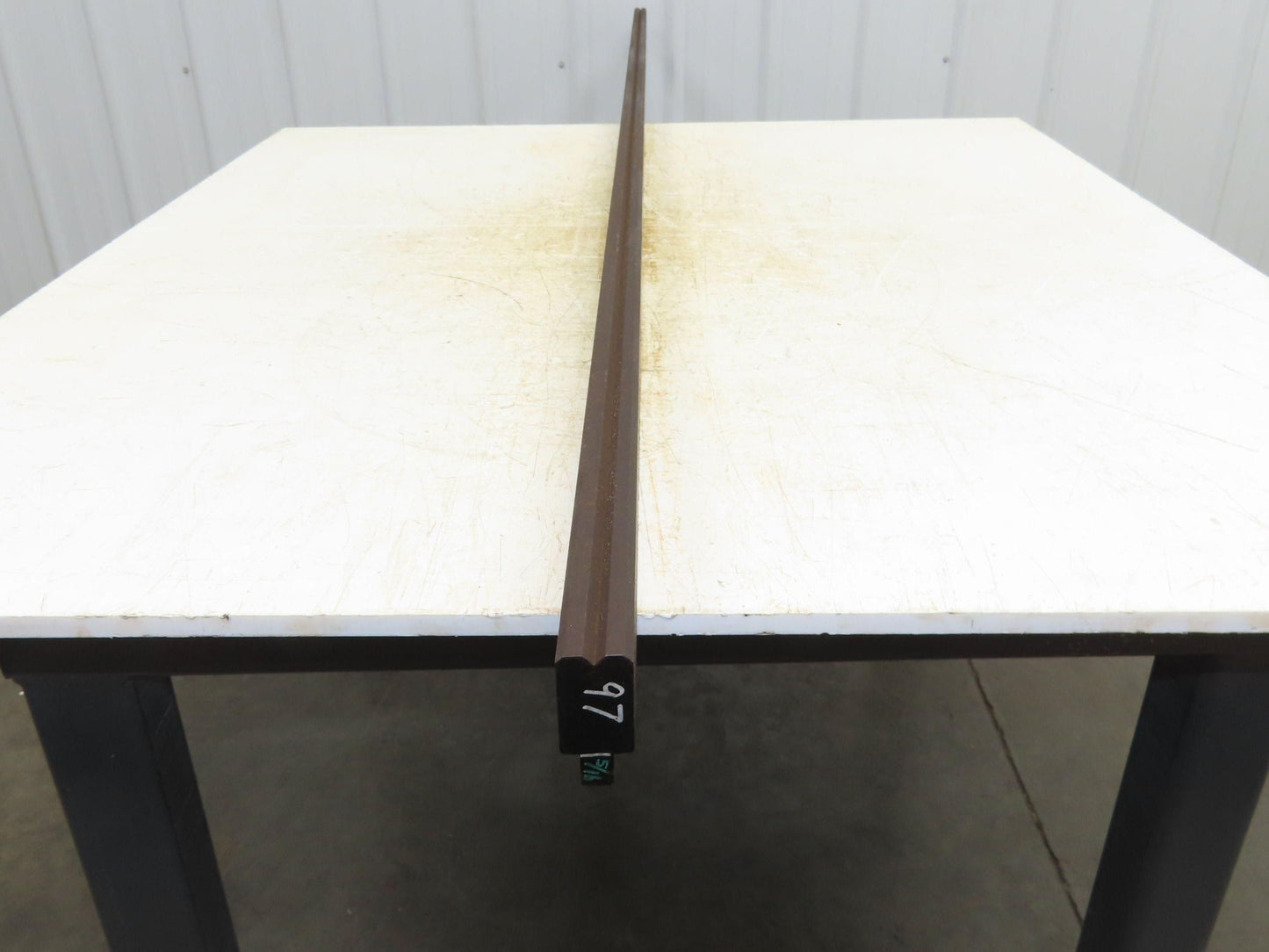 Press Brake Die 97-1/16" Long 90° V 1/4" W 5/32" Deep 1-3/4" H 1/2" Tang
