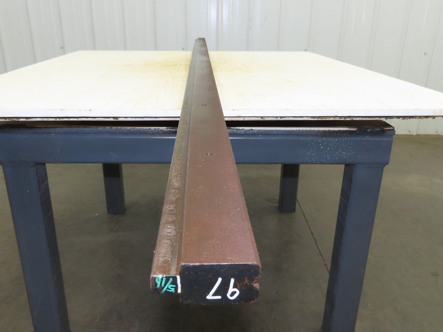 Press Brake Die 97-1/16" Long 90° V 1/4" W 5/32" Deep 1-3/4" H 1/2" Tang