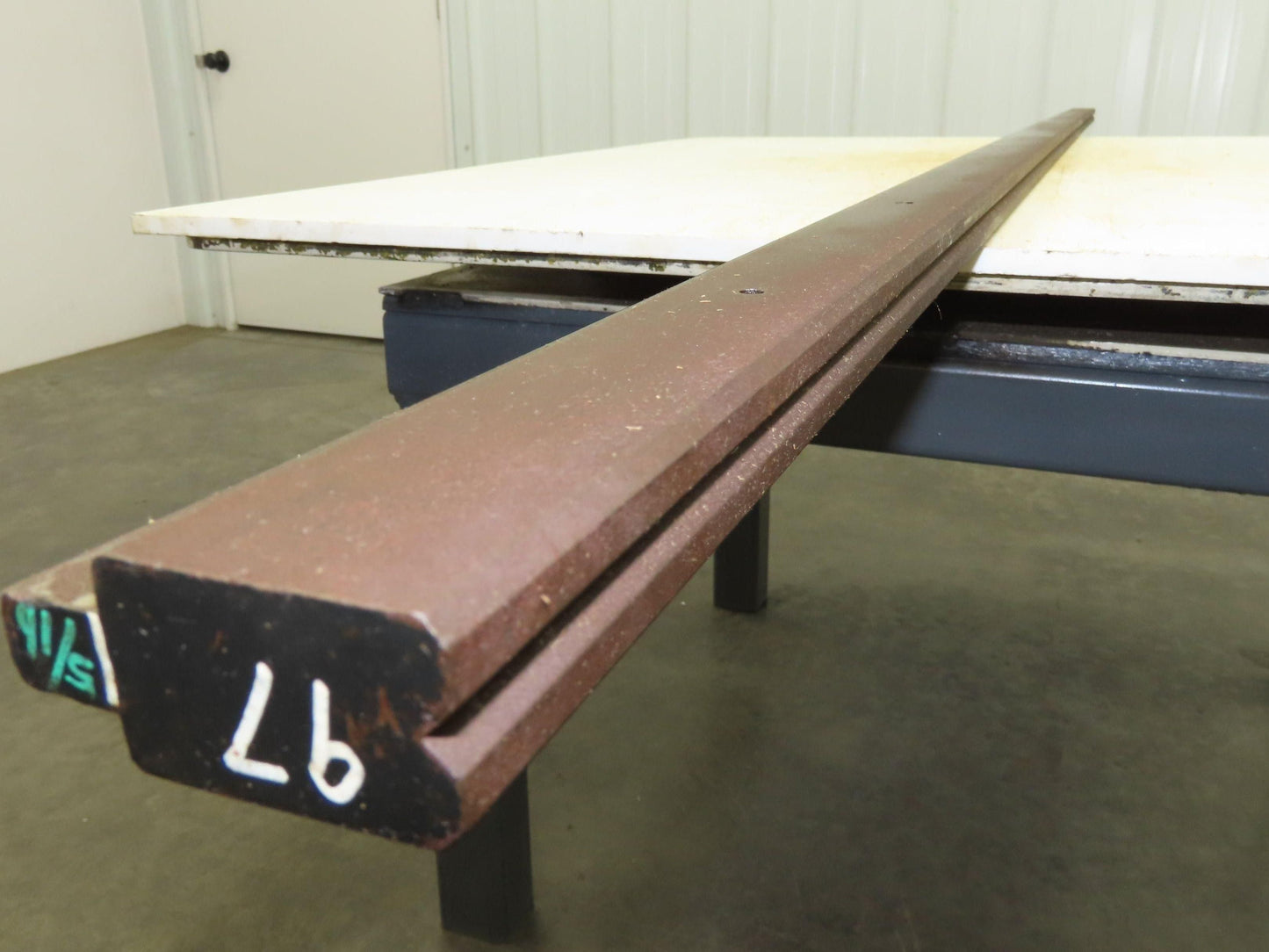 Press Brake Die 97-1/16" Long 90° V 1/4" W 5/32" Deep 1-3/4" H 1/2" Tang
