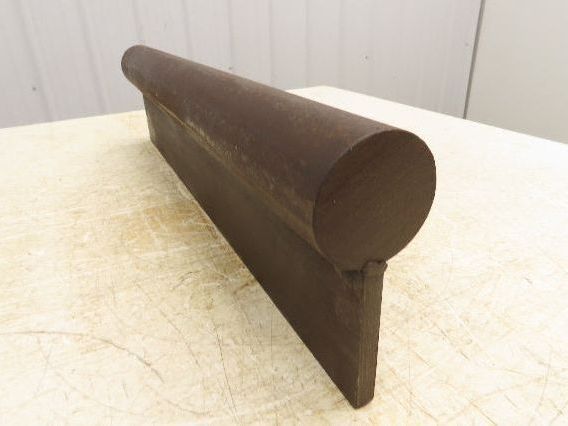 Press Brake Punch Die 24" Long 2-1/2" Round Stock Rod 1/2" Tang 6" H