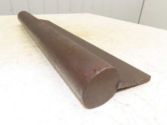 Press Brake Punch Die 24" Long 2-1/2" Round Stock Rod 1/2" Tang 6" H