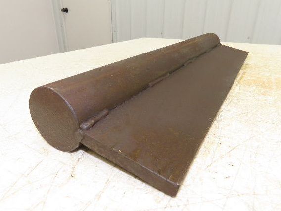 Press Brake Punch Die 24" Long 2-1/2" Round Stock Rod 1/2" Tang 6" H