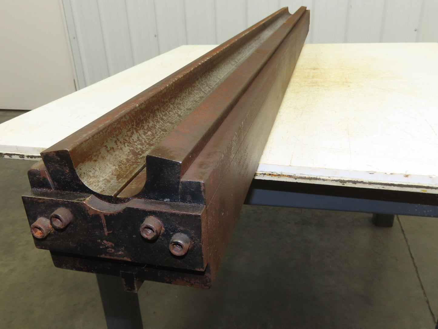 Press Brake Round Die 73" Long 1-7/8" Dia Spring U Type 1/2" Tang 5-7/8" Base