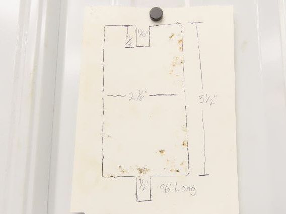 Press Brake Die Extension 96" Long 5-1/2" Rise 2-7/8" Wide 1/2" Tang