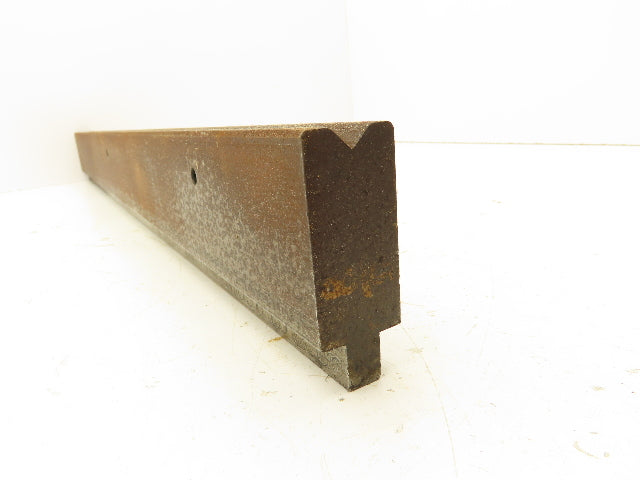 Press Brake Die 29-5/8" Long 90° V 1/2" W 1/4" D 2-7/16" H 1/2" Tang