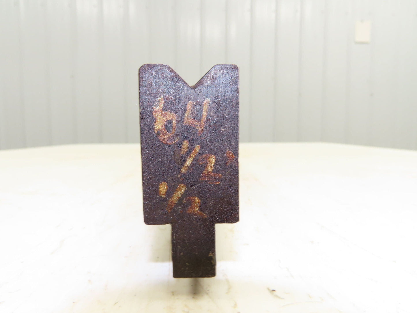 Press Brake Die 84-1/2" Long 90° V 1/2" W 1/4" D 1-3/4" H 1/2" Tang