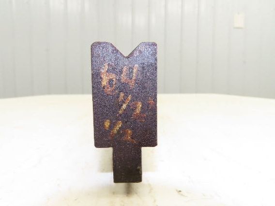 Press Brake Die 84-1/2" Long 90° V 1/2" W 1/4" D 1-3/4" H 1/2" Tang