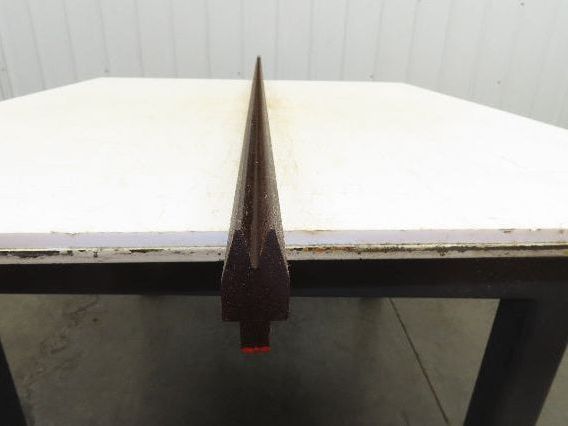 Press Brake Die 96-11/16" Long 30° Acute V 3/8" W 11/16" D 1-11/16" H