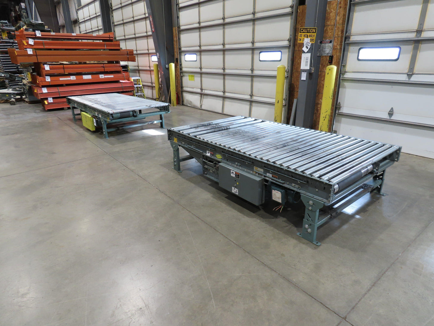 Hytrol 56"x 8' Belt Drive Pallet Conveyor 1.9" Roller 53"BF 460V 123 FPM