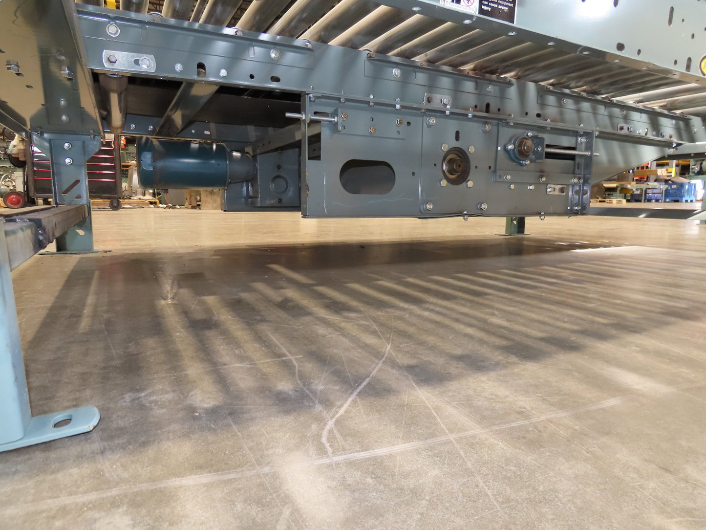 Hytrol 56"x 8' Belt Drive Pallet Conveyor 1.9" Roller 53"BF 460V 123 FPM