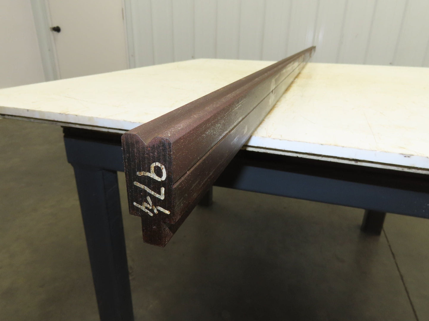 Press Brake Die 97-1/4" Long 90° V 5/16" W 3/16"D 1-3/4" H 1/2" Tang