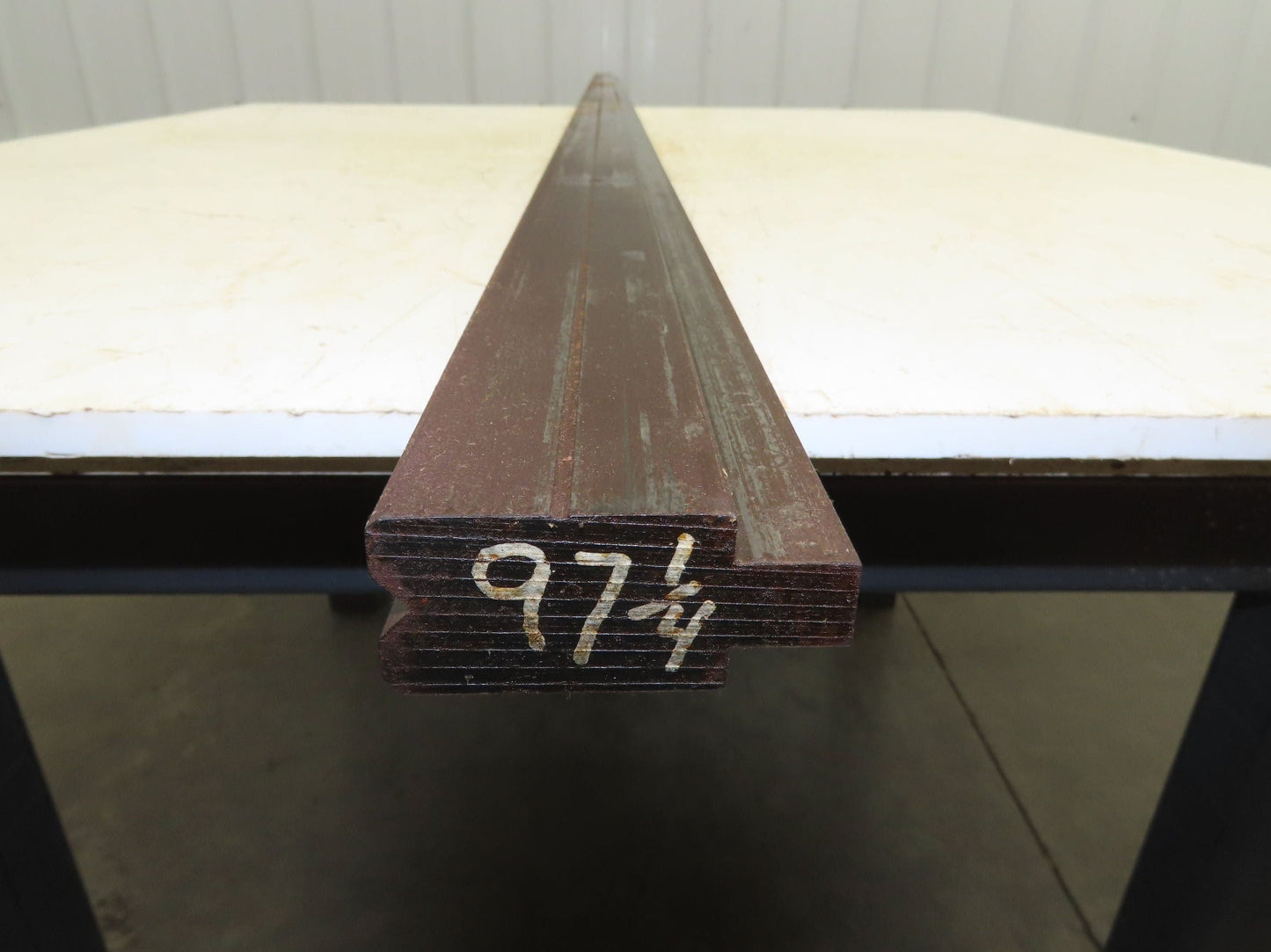 Press Brake Die 97-1/4" Long 90° V 5/16" W 3/16"D 1-3/4" H 1/2" Tang