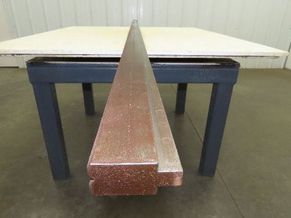 Press Brake Die 121" Long 90° V 1/4" W 1/8" D 1-3/4" H 1/2" Tang
