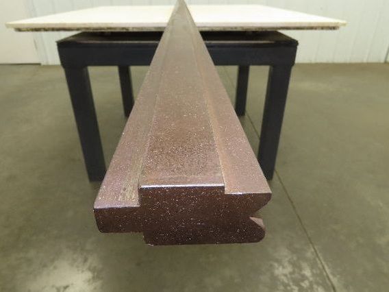 Press Brake Die 121" Long 90° V 7/16" W 1/4" D 1-13/16" H 1/2" Tang