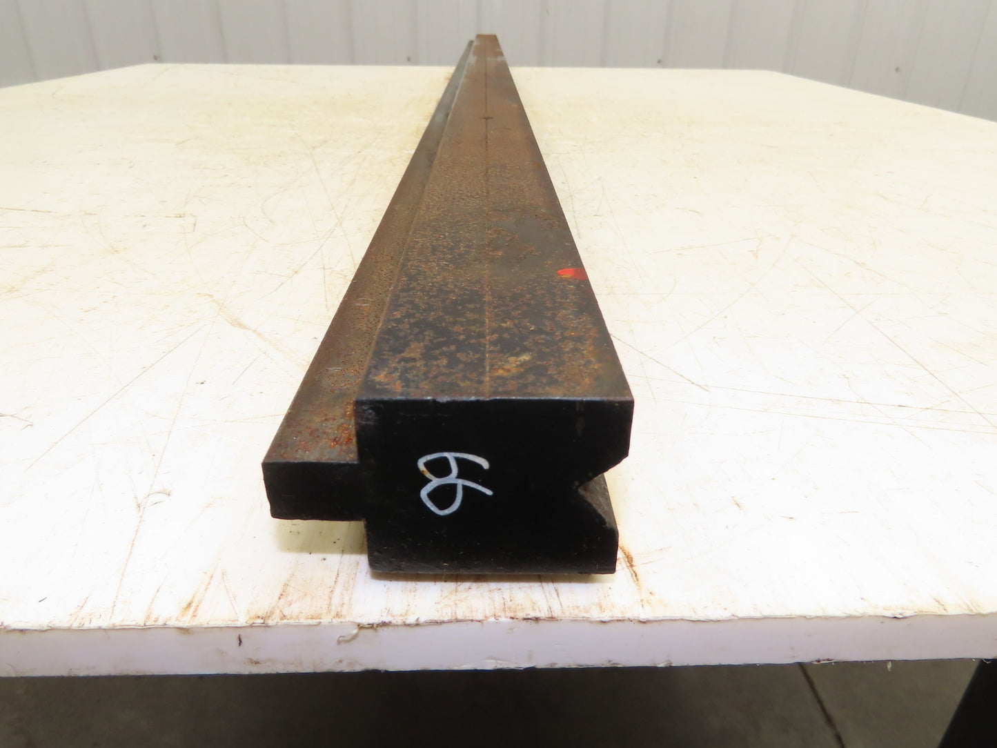 Press Brake Die 65-5/8" Long 90° V 1/2" W 5/16" D 1-3/4" H 1/2" Tang
