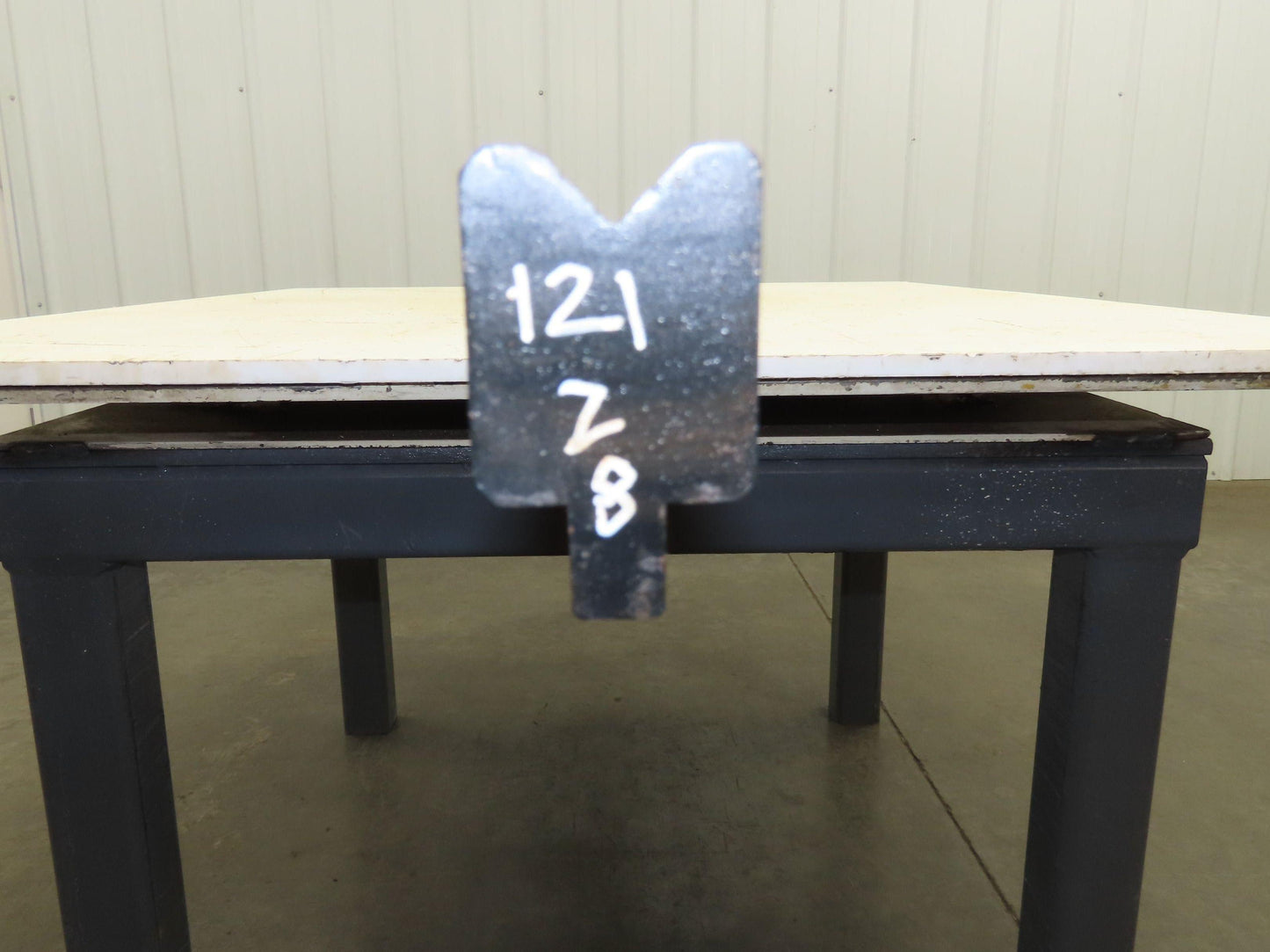 Press Brake Die 121" Long 90° V 3/4" W 3/8" D 1-7/16" H 1/2" Tang