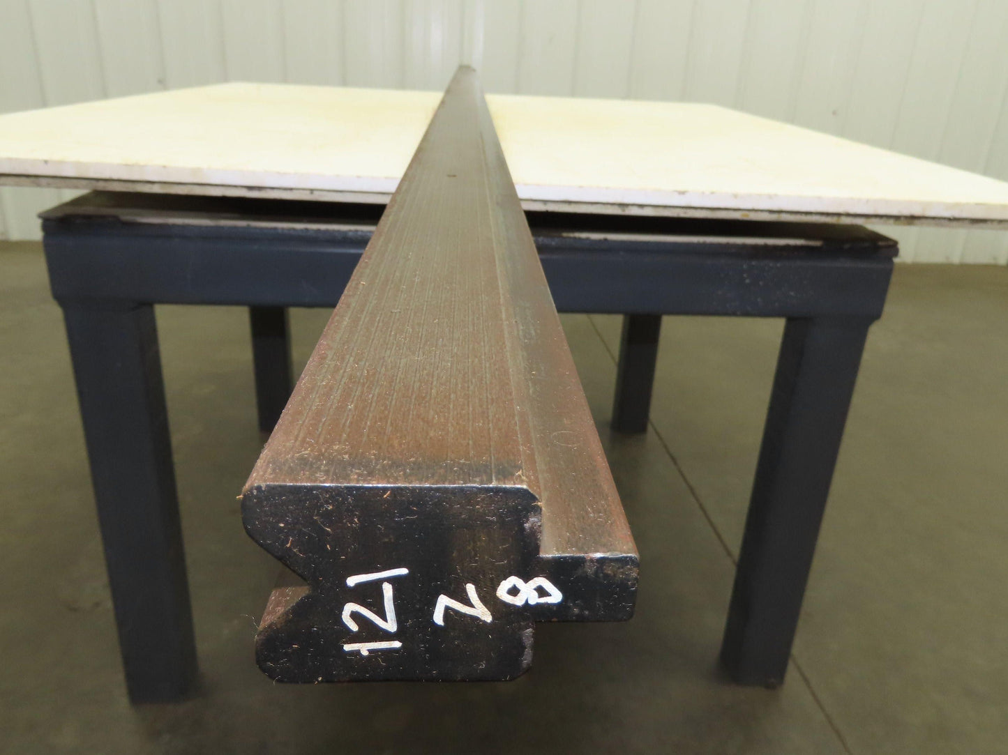 Press Brake Die 121" Long 90° V 3/4" W 3/8" D 1-7/16" H 1/2" Tang