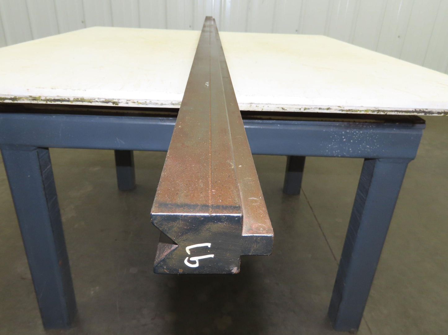 Press Brake Die 97" Long 90° V 15/16" W 1/2" D 1-3/4" H 1/2" Tang