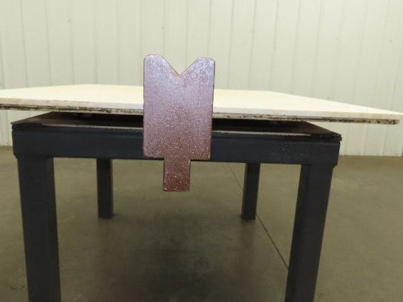 Press Brake Die 123" Long 90° V 9/16" W 1/4" D 1-3/4" H 1/2" Tang