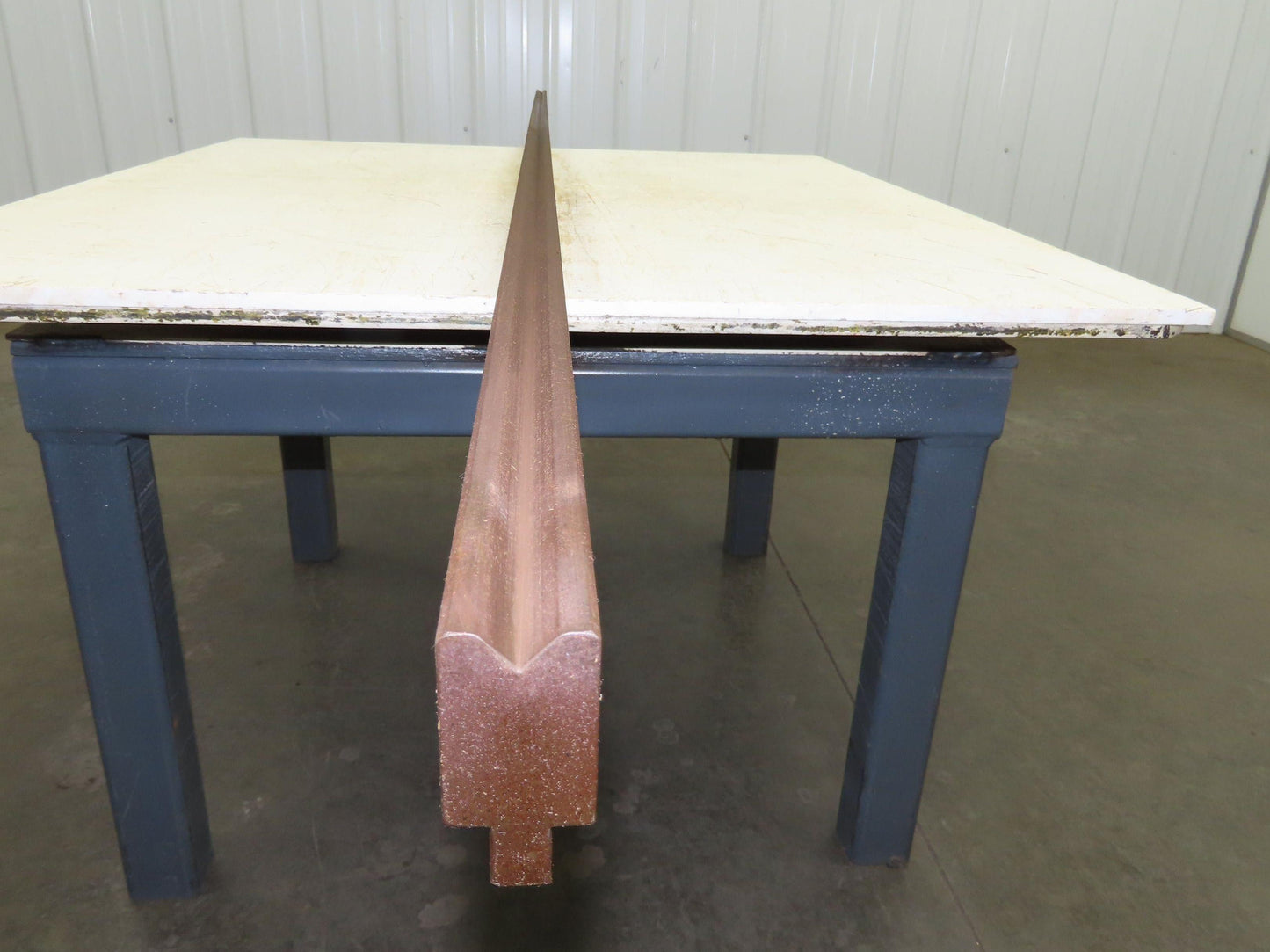 Press Brake Die 123" Long 90° V 9/16" W 1/4" D 1-3/4" H 1/2" Tang