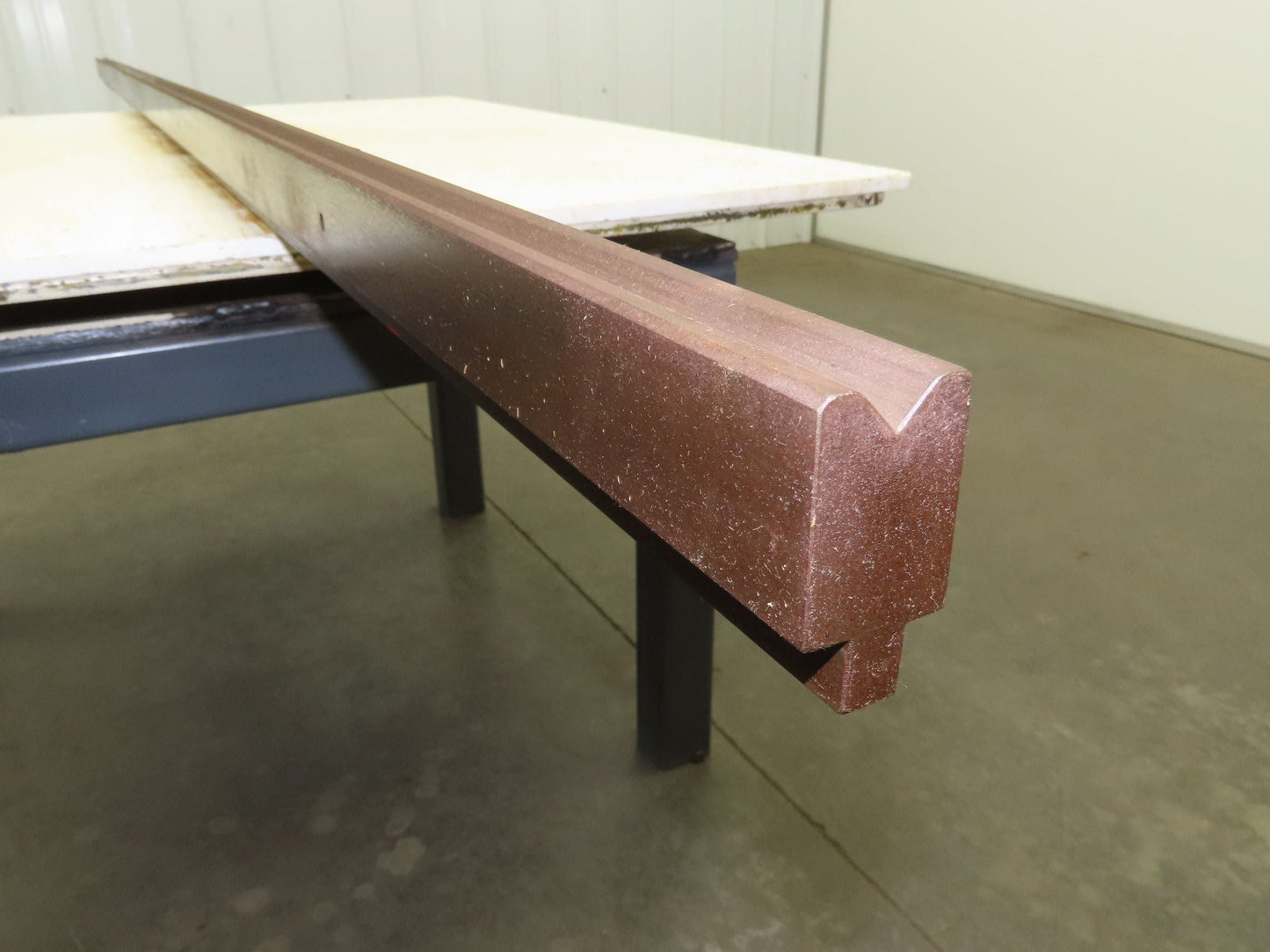 Press Brake Die 123" Long 90° V 9/16" W 1/4" D 1-3/4" H 1/2" Tang