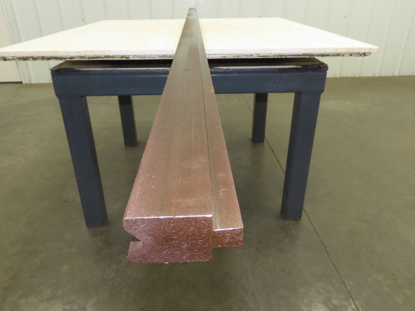 Press Brake Die 123" Long 90° V 9/16" W 1/4" D 1-3/4" H 1/2" Tang
