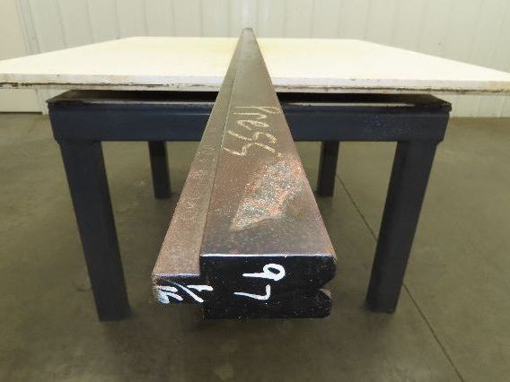 Press Brake Die 97-1/16" Long 90° V 5/16" W 3/16" D 1-3/4" H 1/2" Tang