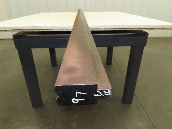 Press Brake Die 97-1/16" Long 90° V 5/16" W 3/16" D 1-3/4" H 1/2" Tang