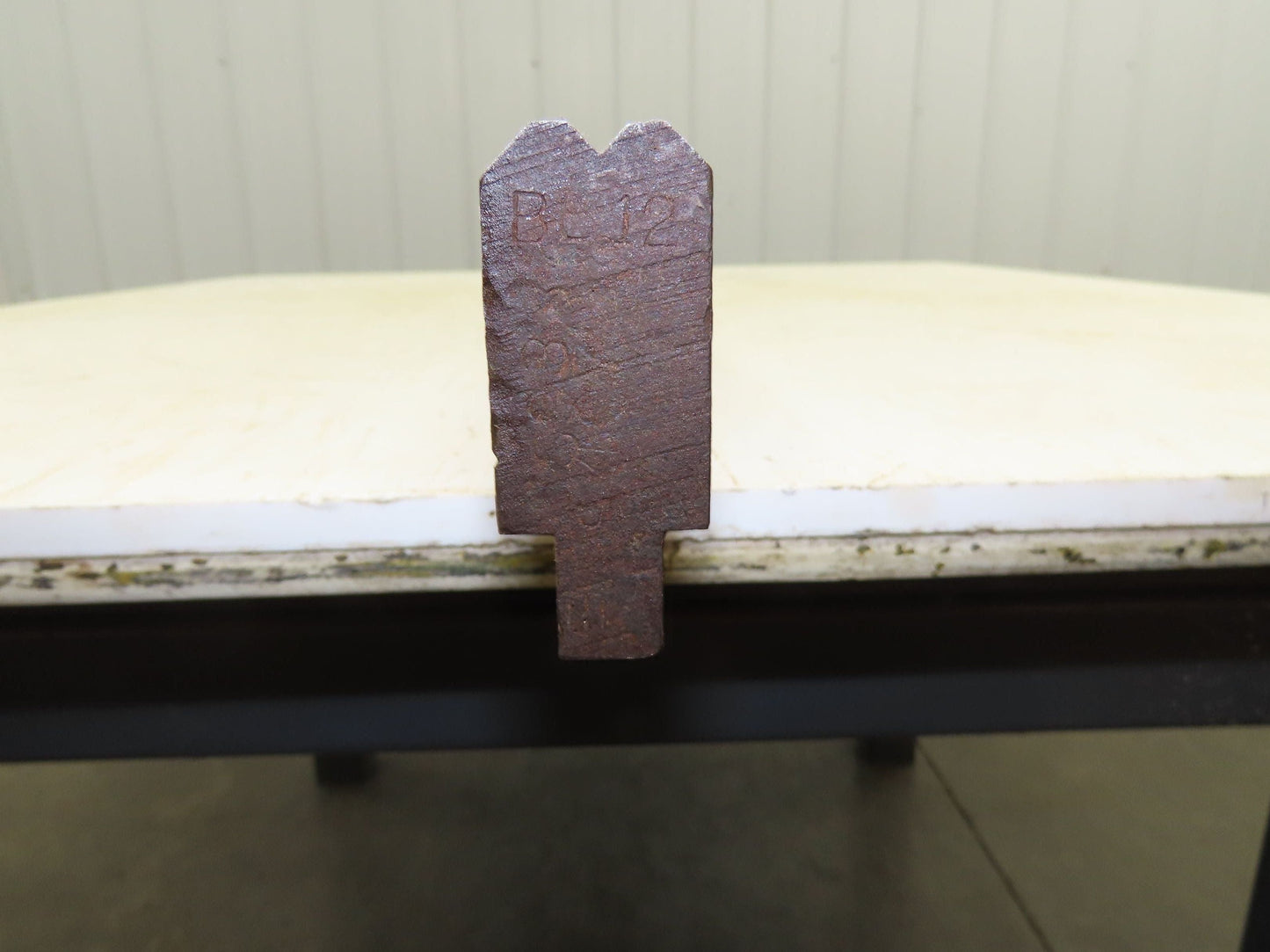 Press Brake Die 99" Long 90° V 7/32" W 1/8" D 1-3/4" H 1/2" Tang