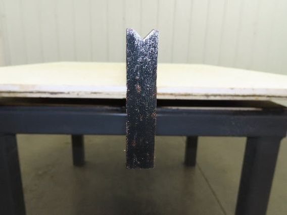 Press Brake Die 114-1/2" Long 90° V 1/4" W 2-3/8" H 1/2" Width