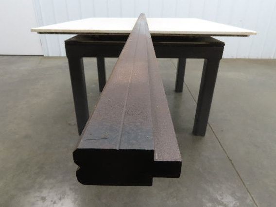 Press Brake Die 121" Long 90° V 1/4" W 1/8" D 1-3/4" H 1/2" Tang