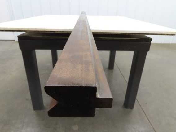 Press Brake Die 96-1/2" Long 90° V 7/8" W 7/16" D 1-3/4" H 1/2" Tang