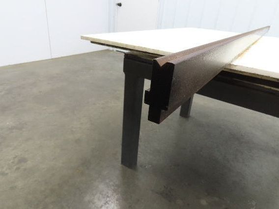 Press Brake Die 96-3/8" Long 90° V 3/8" W 3/16" D 1-3/4" H 1/2" Tang Notch