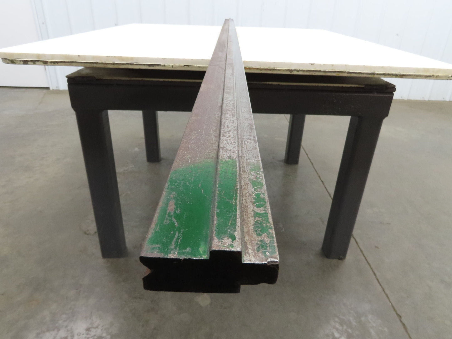 Press Brake Die 96-3/8" Long 90° V 3/8" W 3/16" D 1-3/4" H 1/2" Tang Notch