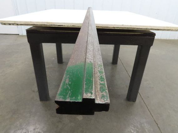 Press Brake Die 96-3/8" Long 90° V 3/8" W 3/16" D 1-3/4" H 1/2" Tang Notch