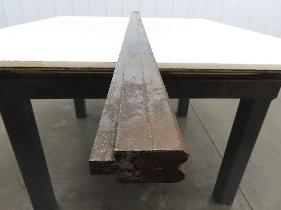 Press Brake Die 73" Long 90° V 7/16" W 1/4" D 1-3/4" H 1/2" Tang