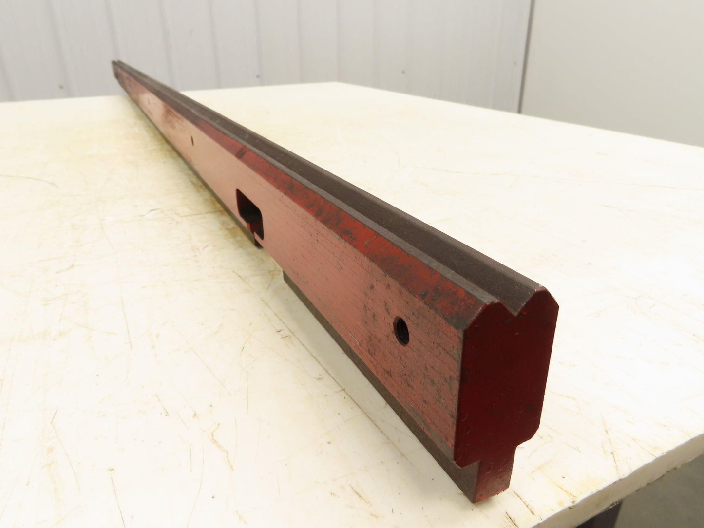 Press Brake Die 62" Long 90° V 3/8" W 7/32" D 1-3/4" H 1/2" Tang