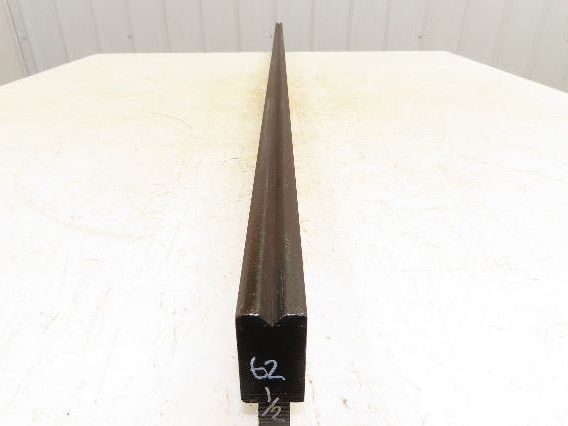 Press Brake Die 62-1/2" Long 90° V 3/8" W 3/16" D 1-3/4" H 1/2" Tang