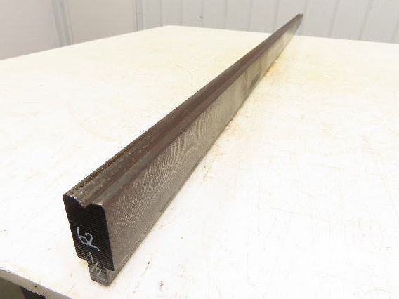 Press Brake Die 62-1/2" Long 90° V 3/8" W 3/16" D 1-3/4" H 1/2" Tang