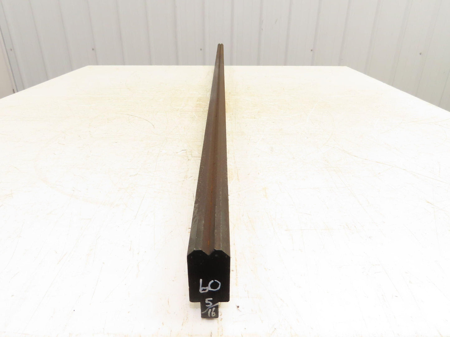 Press Brake Die 60" Long 90° V 1/4" W 5/32" D 1-3/4" H 1/2" Tang