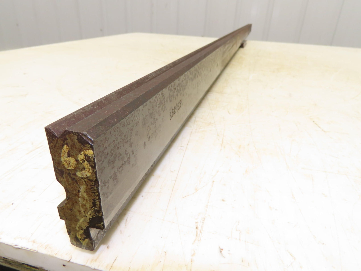Press Brake Die 65" Long 90° V 7/32" W 1/8" D 1-3/4" H 1/2" Tang