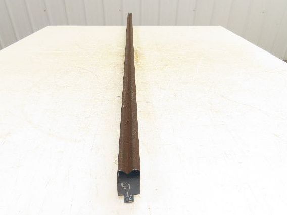 Press Brake Die 51" Long 90° V 1/2" W 1/4" D 1-3/4" H 1/2" Tang