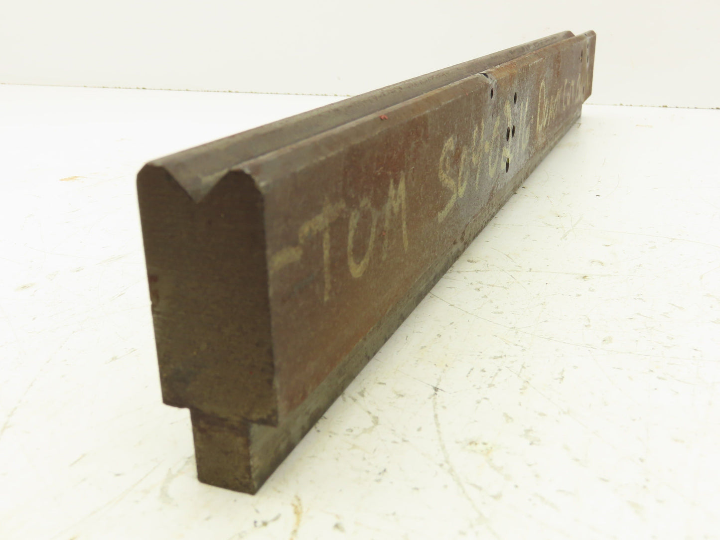 Press Brake Die 19-3/4" Long 90° V 7/16" W 1/4" D 1-13/16" H 1/2" Tang