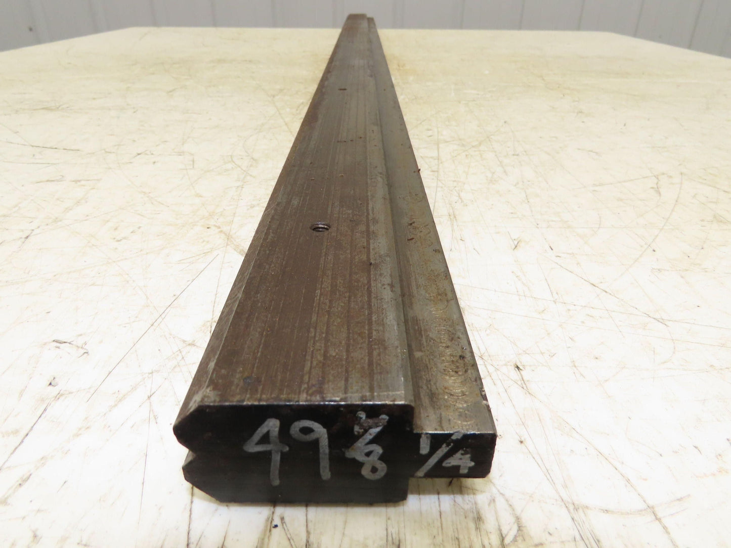 Press Brake Die 49-1/16" Long 90° V 1/4" W 1/8" D 1-3/4" H 1/2" Tang